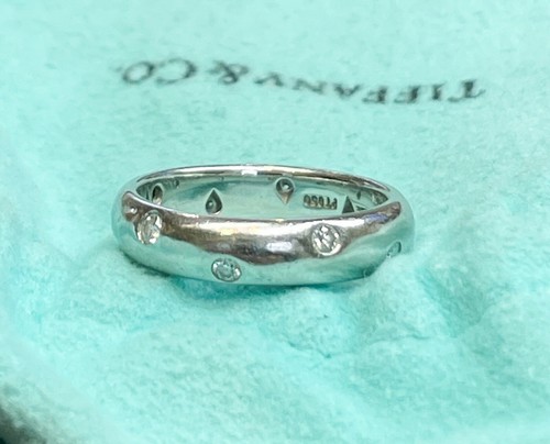 Tiffany & Co Platinum Etoile Diamond .22Ct Eternity Wedding Band Ring - Size 5 - Picture 5 of 6