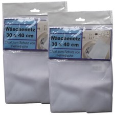 2x Wäschenetz 30x40cm Feinwäsche Strümpfe BH Unterwäsche Blusen Hemden