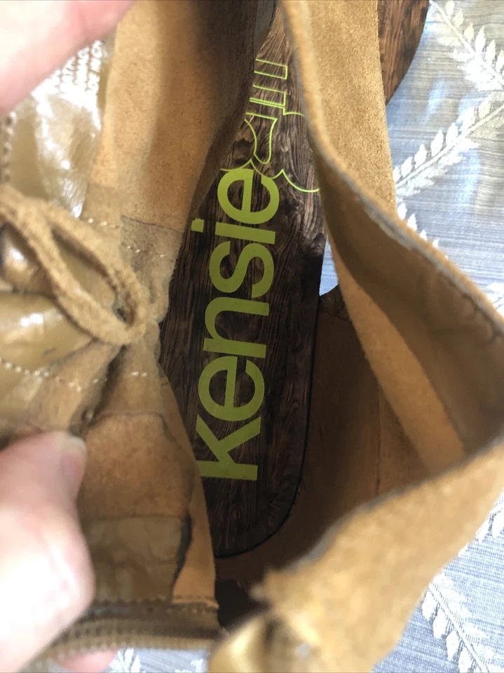 Sandalias de Tanga Kensie para Mujer Darlene Gamuza Tostada Talla 10 (B, M) Excelente Con Foto 2 de 4