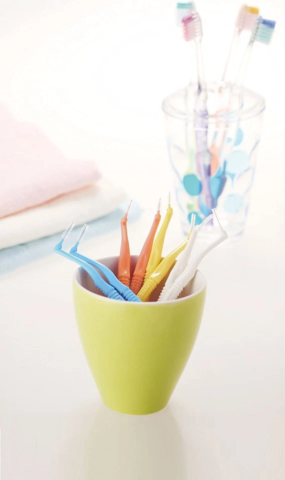 Cepillo interdental Dentalpro dental profesional hilo dental en forma de L 10P tamaño 2(ss) 8 paquetes Foto 3 de 4