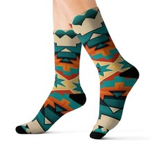 All Over Print Adult Socks Southwestern Navajo Pattern Aztec Native American