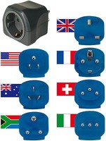 Brennenstuhl Reisestecker-Set Reiseadapter Steckdosenadapter