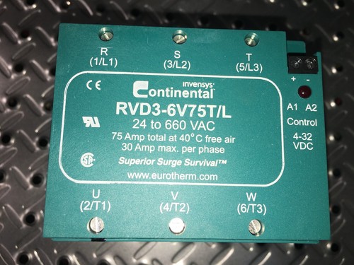 RVD3-6V75T/L INVENSYS CONTINENTAL RELAY NEW No Tariff