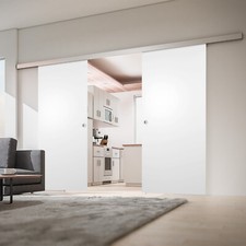 Doppel Holzschiebetür 2x 880x2035 Schiebetürsystem Doppelschiebetür Holz Tür