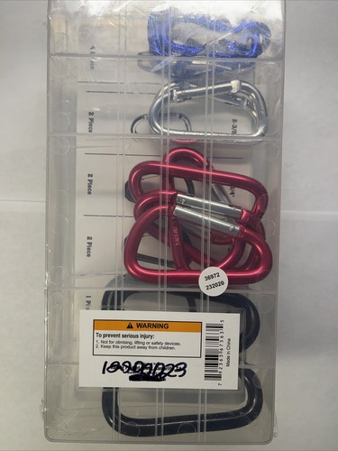 12 Pc Aluminum Snap D-ring Set - Picture 3 of 4