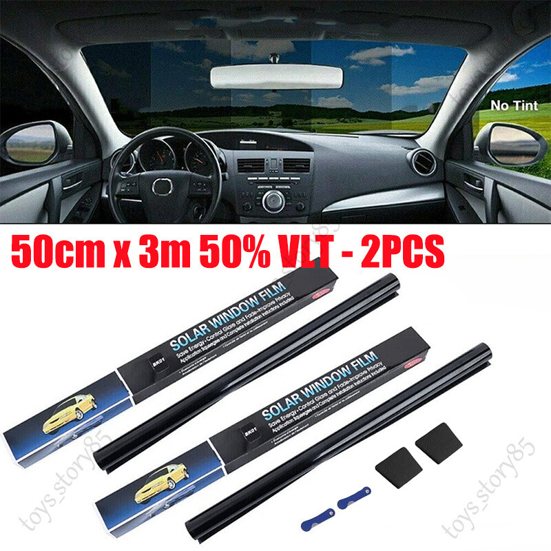 1/2X Window Tint Film Roll VLT 5 35 50 Car Home 50cmX3m/75cmX6m Tinting Tool eBay