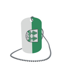 Dog Tag Flag Bunting Eging Lake Dog Tag Aluminium 30 x 50mm