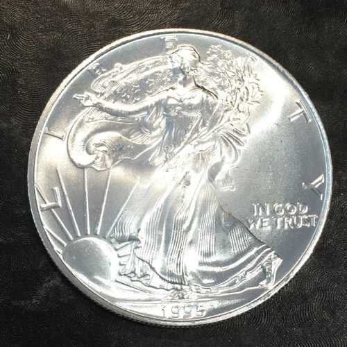 1995 Uncirculated American Silver Eagle US Mint Issue 1oz Pure Silver #N913