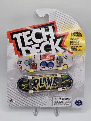 Tech Deck 2 Pack Plan B Skateboards Fingerboard PlanB Ships FAST!