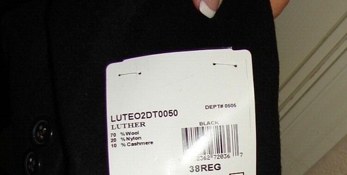 Wool Overcoat Jacket Size 