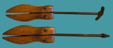 Vintage Wooden Shoe Stretchers Size 3 w/ Metal Bar