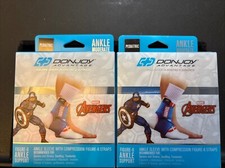 x2 DonJoy Marvel Moderate Figure 8 Compression Ankle Support Sleeve Pediatric Sz