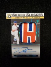 2021 David Peterson Panini National Treasures Jersey Patch Auto /25 RC RPA Mets