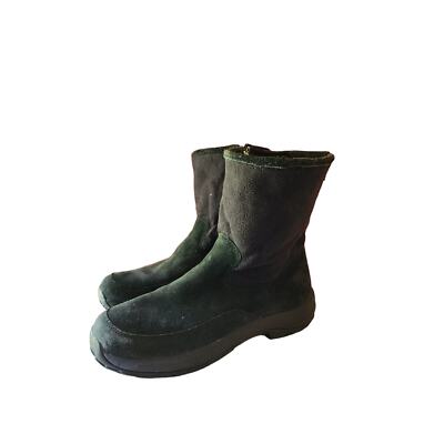 Ll Bean Black Ankle Boots Side Zipper Men