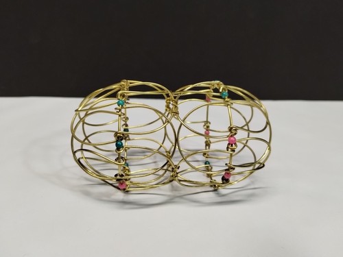 Vintage Folding Gold Brass Wire Mandala Meditation Aid Puzzle Fidget - Picture 4 of 8