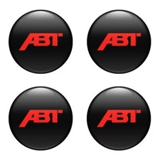 4x Abt Emblem Silicone Self-adhesive Sticker Badge Wheel Cap Decal