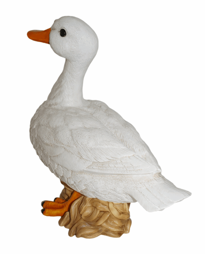 Deco Figura Blancos Ganso de Pie Gänsfigur Colección Castagna De Resin H 37 CM - Imagen 5 de 5