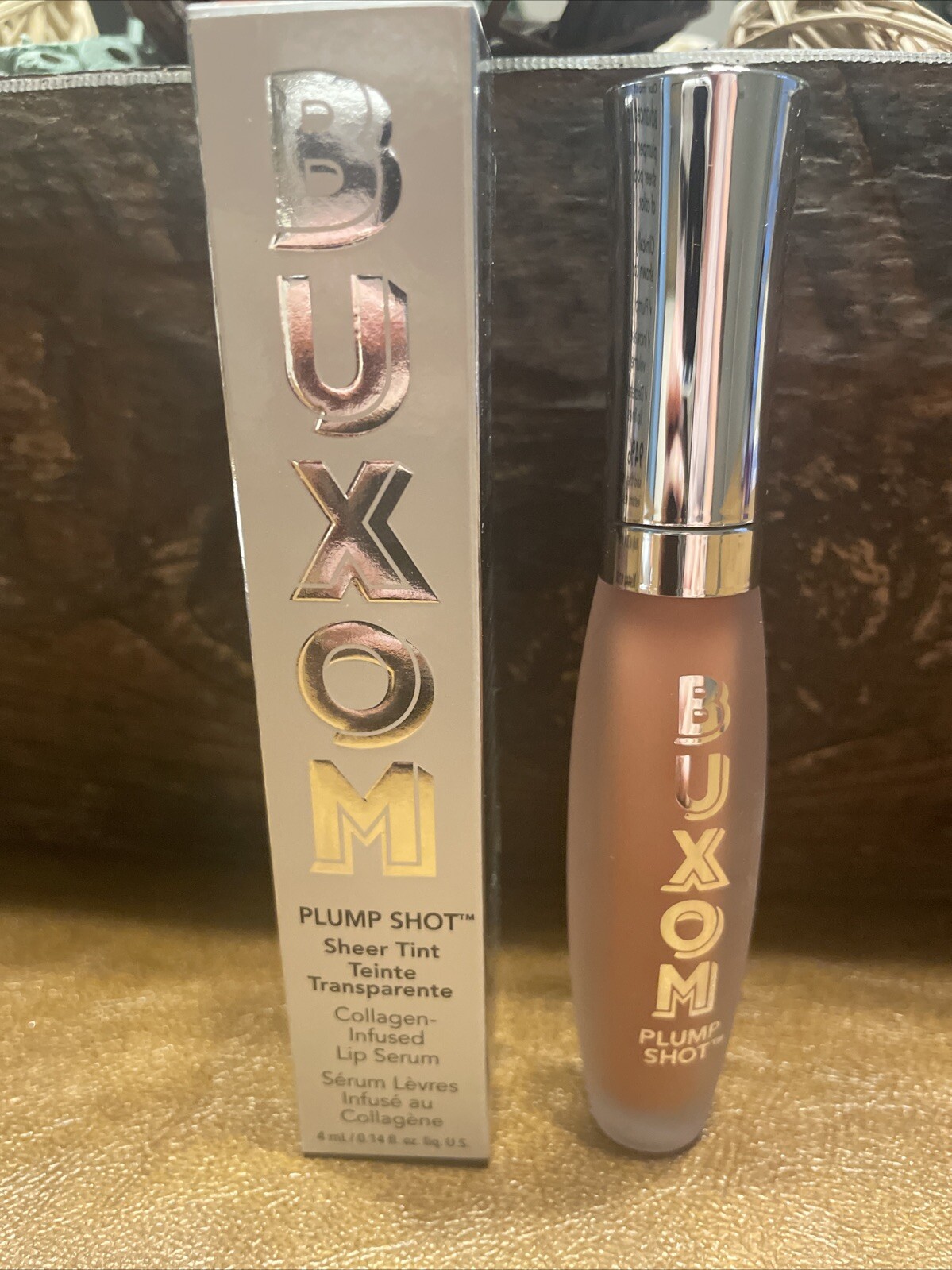 Buxom- Plump Shot Collagen Infused Lip Serum - Exposed - 0.14 Fl Oz - NIB