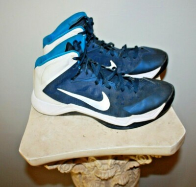 Nike Men's Zoom Hyperquickness Mid Basketball Shoes Size 10  US Blue 599420-400
