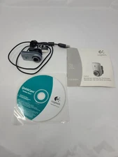 Logitech V-UBV49 Gray USB Wide-Angle Glass Lens Digital Deluxe Webcam Sound