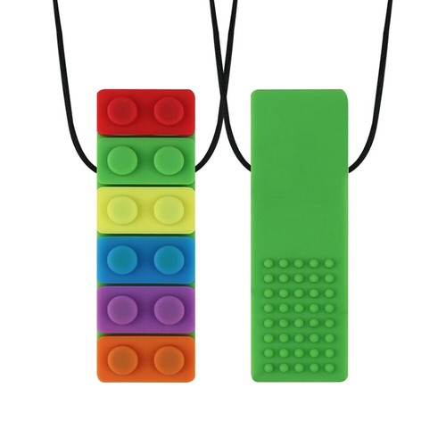 Collar de ladrillo sensorial para masticar niños adultos autismo TDAH morder dentición sensorial - Imagen 12 de 13