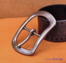 Casual Mens Retro Silver Plated Huge Center Bar Jeans Belt Buckle Fit 40mm Strap