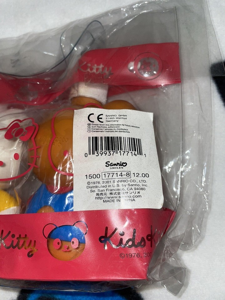 Vintage 2001 Sanrio Hello Kitty And Tippy Soap Dispensers In Clear vintage-2001-sanrio-hello-kitty-and-tippy-soap-dispensers-in-clear