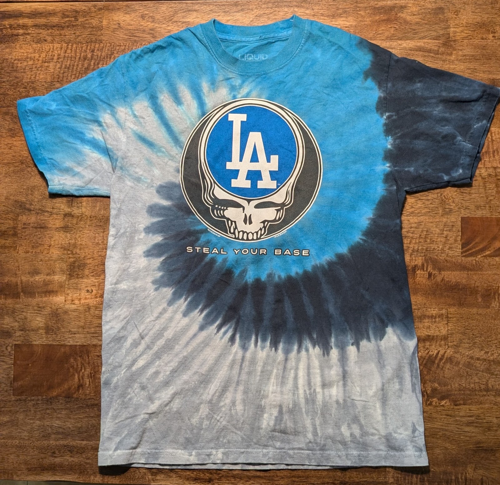 Grateful Dead LA Dodgers Steal Your Base 2018 GDP Tie Dye T-Shirt