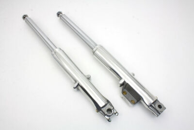 41mm Fork Tube Assembly w/ Polished Sliders for FL 1973-1984 Harley Davidson