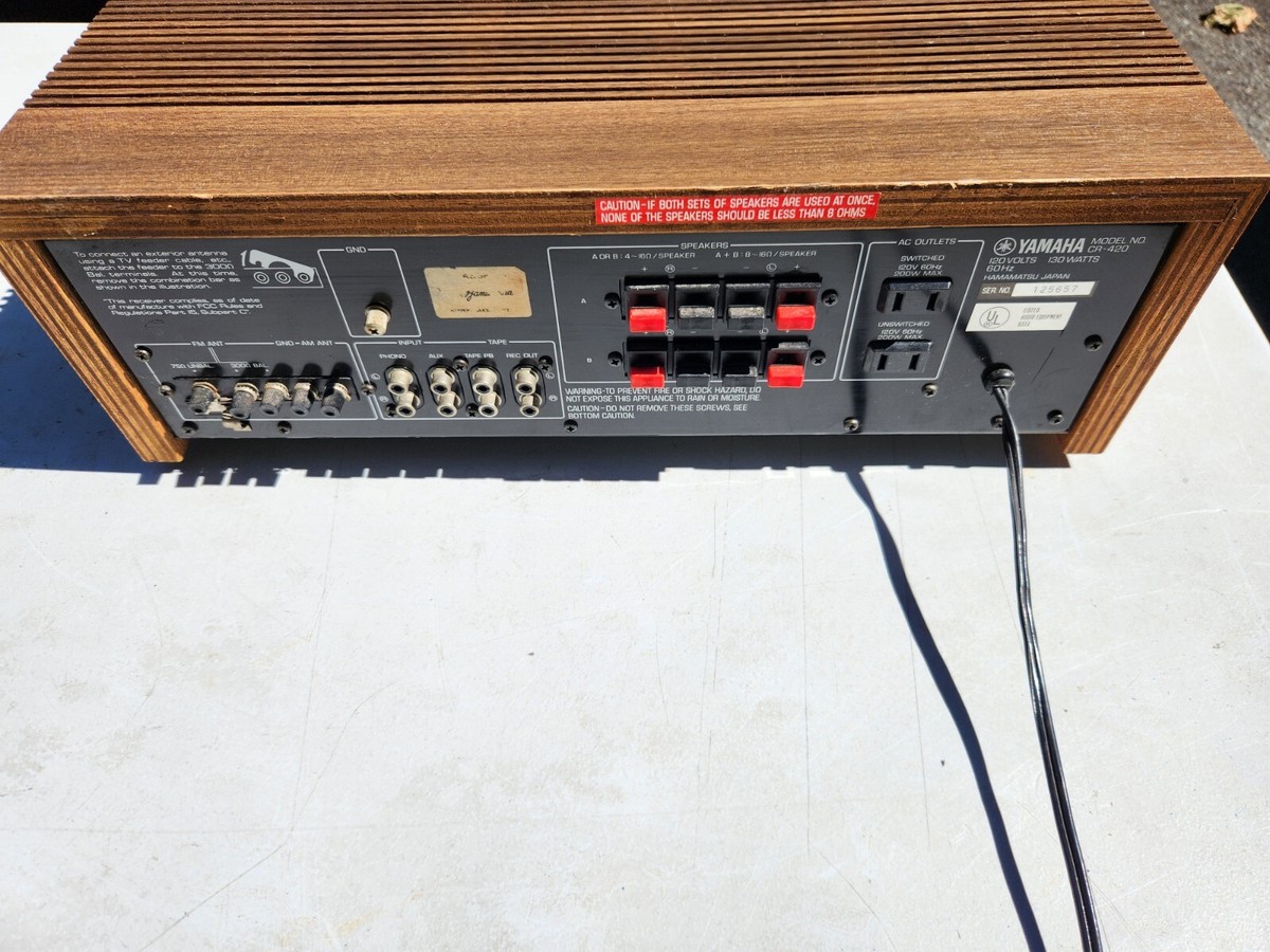 Yamaha CR-420 Natural Sound Stereo Receiver Powers On | eBay