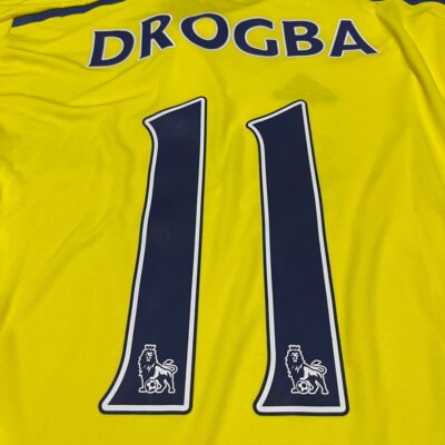 NEW NWT Drogba 11 XL Chelsea FC 2014 15 Away Football Shirt Jersey