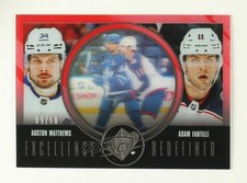 2024 SPx Excellence Redefined Red 9/10 Auston Matthews Adam Fantilli #EX-8 1sk5