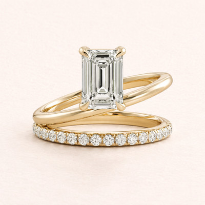 2.00 Ct Emerald Cut Lab Grown Diamond Silver Solitaire Engagement Proposal Ring