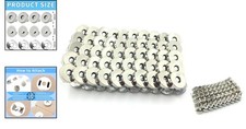 100 Sets Silver Magnetic Snap Buttons - Effortless Crafting Solution