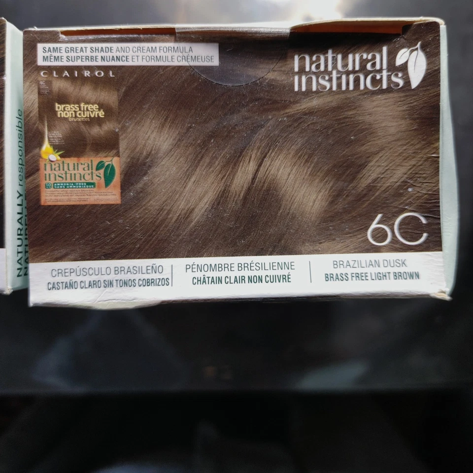 2 CLAIROL NATURAL INSTINCTS, Hair Color, Semi-permanent, 5A & 6C, NEW UNOPENED.  - Image 2 of 4