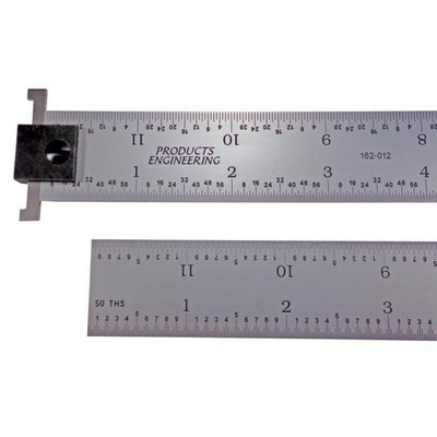 PEC Tools 16R Rigid Hook Rulers 12'' L 162-H12