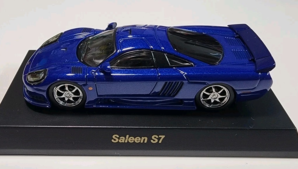 Kyosho USA Sports Car Collection Blue Saleen S7 1/64 Diecast