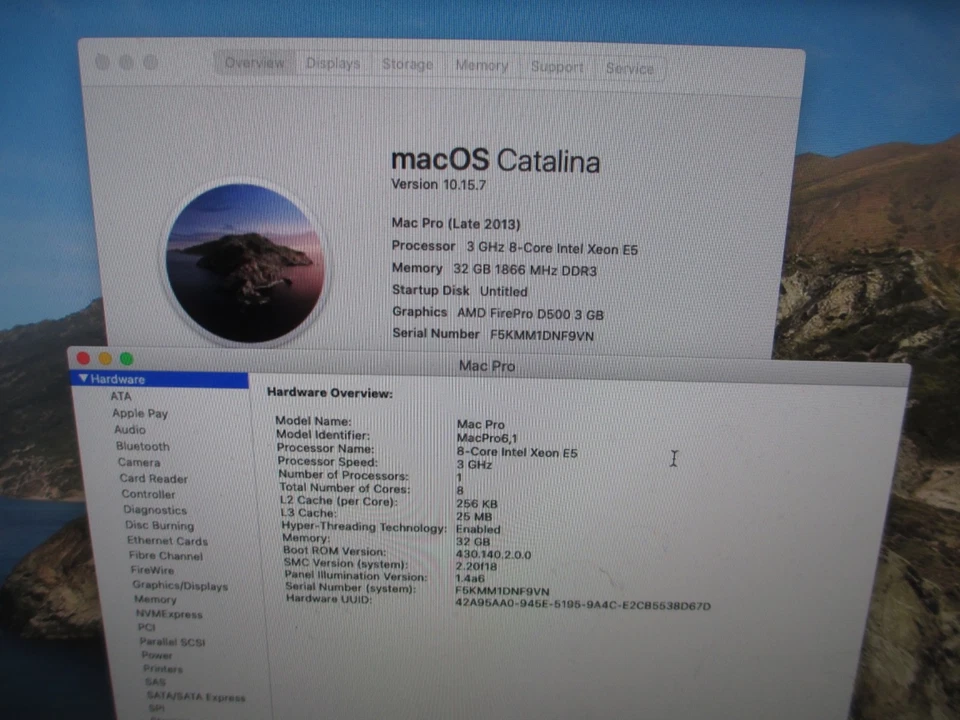  Apple Mac Pro 6.1 A1481 2013 3GHz Xeon 6-Core D500 3GB - 32GB RAM 256GB SSD - Image 2 of 4