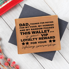 father's day gift for dad genuine leather wallet gift