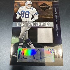 2004 Leaf Limited Michael Irvin Team Trademarks Jersey Patch Autograph #3/50