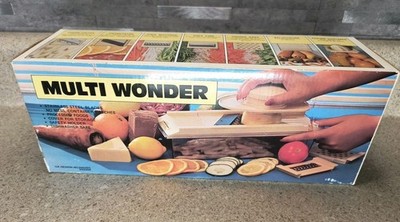 Vintage Multi Wonder Slicer, Shred & Grate Veggies Fruit, NEW, Hong Kong 
