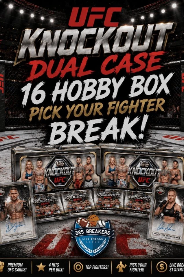 TOPPS KNOCKOUT UFC DUAL CASE FIGHTER BREAK!