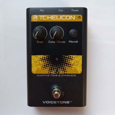 TC-Helicon Voicetone T1 Adaptive Tone & Dinamics Vocal Effect Pedal Effector JP