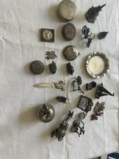 LOTTO PICCOLI OGGETTI IN ARGENTO 800 MICROFUSIONI -  22 PEZZI