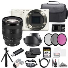 Sony ZV-E10 White Body Sony FE 20-70mm f/4 G Lens 32GB 3 PC Filter- Kit