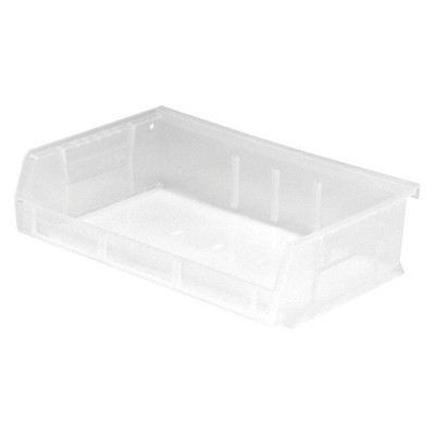 QUANTUM STORAGE SYSTEMS QUS236CL Hang and Stack Bin,Clear,PP,3 in 493G76