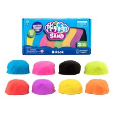 Playfoam Sand 8-Pack   Play for Sensory Table, Squishy Bin Filler, Moldable C...