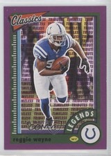 2022 Panini Classics Legends Timeless Tributes Purple /50 Reggie Wayne #127 9o3