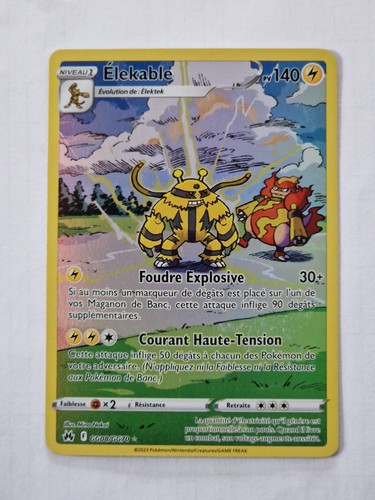 Carte Pokémon Elekable GG08/GG70 EB12.5 Zénith Suprème FR