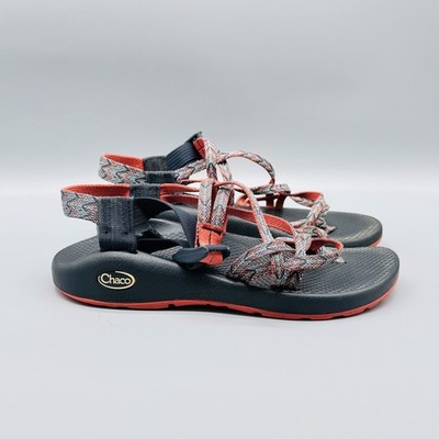 Chaco Sandals Womens 8 Black Red Z2 Classic Strappy Hiking Outdoor Shoes